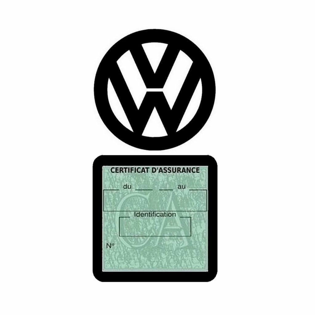 VOLKSWAGEN VS88 Porte vignette assurance VW