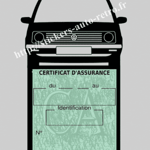 Porte étui assurance voiture Polo 1 Volkswagen