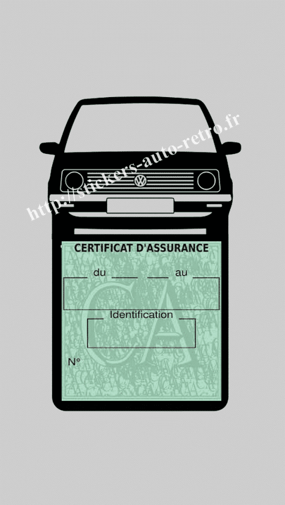 Porte étui assurance voiture VW Polo 1