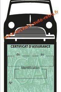 Porte assurance vignette Mini Austin 1000