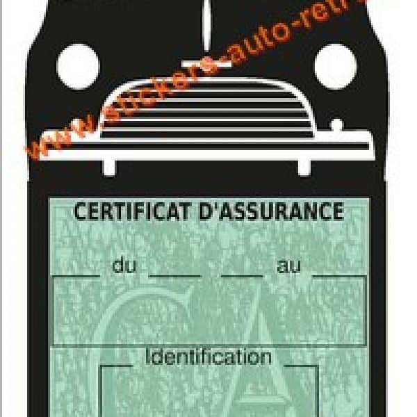 Porte assurance vignette Mini Austin 1000