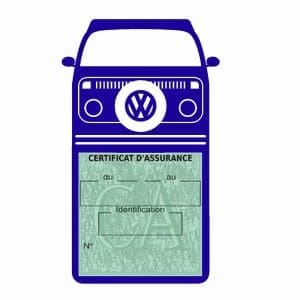 T2 DEVON Volkswagen vignette assurance voiture