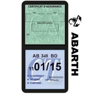 ABARTH assurance étui 2 vignette auto