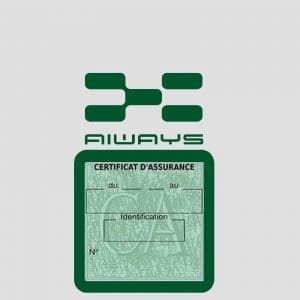 AIWAYS VS109 Pochette assurance voiture sans permis