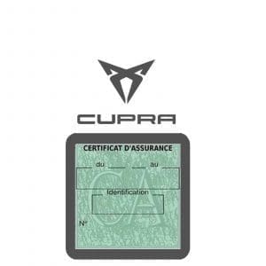 CUPRA VS114 Porte vignette assurance pare-brise voiture