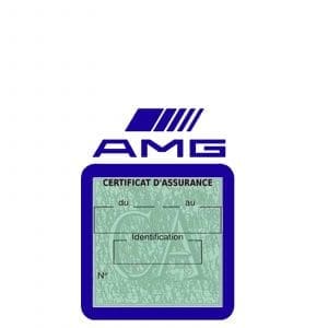 AMG VS116 Porte vignette assurance pare-brise voiture