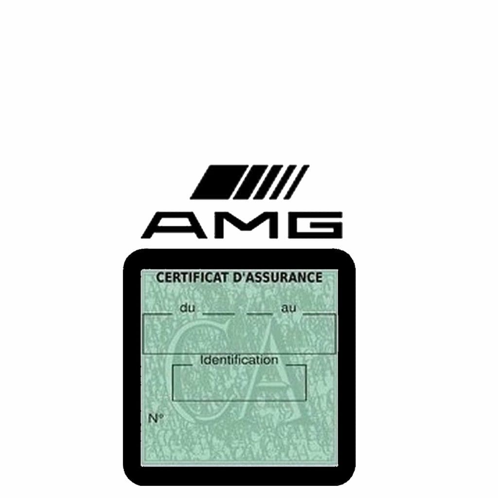 AMG VS116 Porte vignette assurance pare-brise voiture