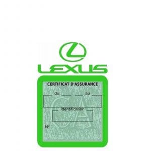 LEXUS VS99 Porte vignette macaron Controle technique