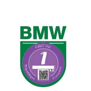 Porte macaron CRIT-AIR BMW VC3