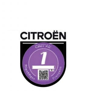 Porte macaron CRIT-AIR CITROEN VC7